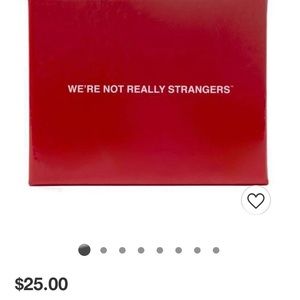 we’re not really strangers card game